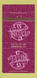Matchbook Cover - Plum Washington DC Disco 30 Strike
