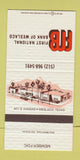 Matchbook Cover - First National Bank Weslaco TX 30 Strike