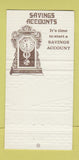 Matchbook Cover - First National Bank Weslaco TX 30 Strike