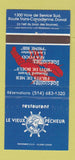 Matchbook Cover - Restaurant Le Vieux Pecheur Dorval QC 30 Strike