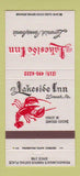 Matchbook Cover - Lakeside Inn Limerick PA lobster 30 Strike