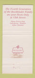 Matchbook Cover - Bookbinder's Seafood House Philadelphia PA 30 Strike