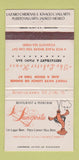 Matchbook Cover - La Langosta Jalisco Mexico WEAR 30 Strike