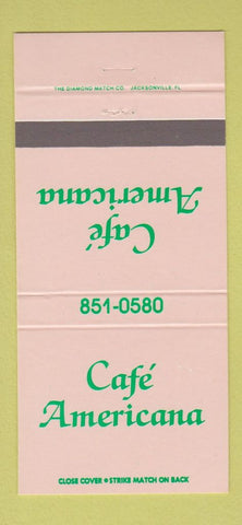 Matchbook Cover - Cafe Americana Orlando FL 30 Strike