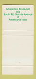 Matchbook Cover - Cafe Americana Orlando FL 30 Strike