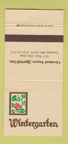 Matchbook Cover - Wentergarten Marriott Inn Cleveland OH 30 Strike