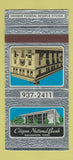Matchbook Cover - Citizens National Bank Waxahachie TX 30 Strike