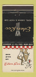Matchbook Cover - Eden Rock Hotel Miami Beach FL WEAR 30 Strike