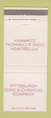 Matchbook Cover - Pittsburgh Coke & Chemical PA 30 Strike