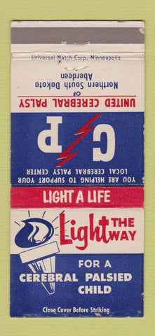 Matchbook Cover - United Cerebral Palsy Aberdeen SD 30 Strike