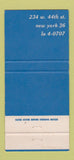 Matchbook Cover - Sardi's New York City 30 Strike