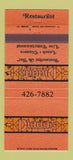 Matchbook Cover - Dietrich's Restaurant Holiday Inn Santa Cruz CA 30 Strike