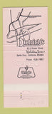 Matchbook Cover - Dietrich's Restaurant Holiday Inn Santa Cruz CA 30 Strike