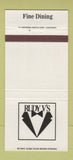 Matchbook Cover - Rudy V's Restaurant Holiday Inn Cincinnati OH 30 Strike