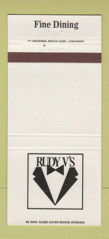 Matchbook Cover - Rudy V's Restaurant Holiday Inn Cincinnati OH 30 Strike