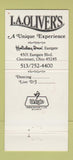 Matchbook Cover - Rudy V's Restaurant Holiday Inn Cincinnati OH 30 Strike