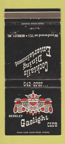 Matchbook Cover - Gaslight Club Berkley MI 30 Strike