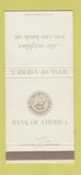 Matchbook Cover - Bank of America 30 Strike