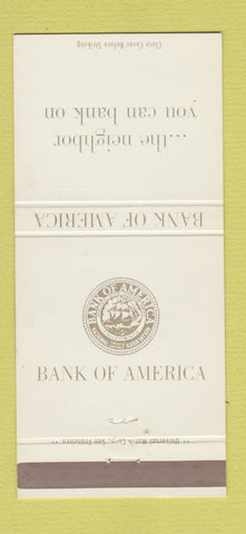 Matchbook Cover - Bank of America 30 Strike