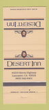 Matchbook Cover - Desert Inn Lancaster CA 30 Strike