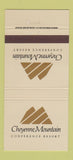 Matchbook Cover - Cheyenne Mountain Conference Resort Colorado Springs 30 Strike