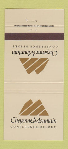 Matchbook Cover - Cheyenne Mountain Conference Resort Colorado Springs 30 Strike