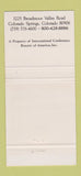 Matchbook Cover - Cheyenne Mountain Conference Resort Colorado Springs 30 Strike