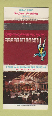 Matchbook Cover - Lincoln Lodge Columbus OH WEAR 30 Strike