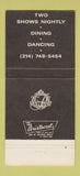 Matchbook Cover - Venetian Room Fairmont Hotel Dallas TX 30 Strike