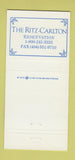 Matchbook Cover - Ritz Carlton Hotel 30 Strike