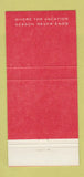 Matchbook Cover - Greenbrier White Sulphur Springs WV WEAR 30 Strike