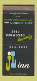 Matchbook Cover - Jack London Inn Oakland CA WEAR 30 Strike