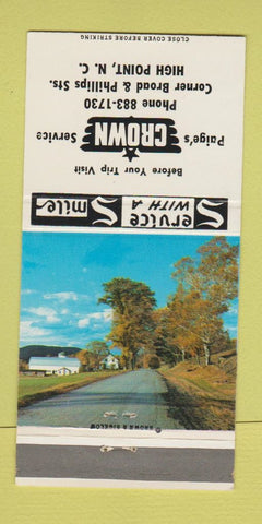Matchbook Cover - Paige's Crown oil gas? High Point NC 30 Strike