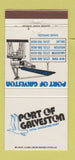 Matchbook Cover - Port of Galveston TX 30 Strike