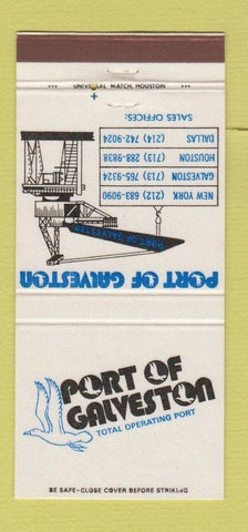 Matchbook Cover - Port of Galveston TX 30 Strike