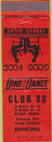Matchbook Cover - Club 88 Bena MN
