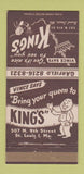 Matchbook Cover - King's St Louis MO restaurant 30 Strike