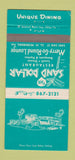 Matchbook Cover - Sand Dollar Restaurant St Petersburg FL 30 Strike