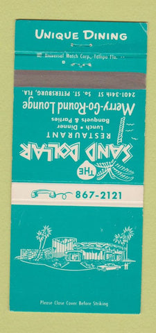 Matchbook Cover - Sand Dollar Restaurant St Petersburg FL 30 Strike