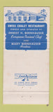 Matchbook Cover - Swiss Chalet Restaurant Fort Pierce FL 30 Strike