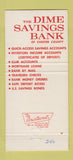 Matchbook Cover - Dime Savings Bank West Chester PA 30 Strike