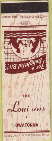 Matchbook Cover - Loui-ans Owatonna MN