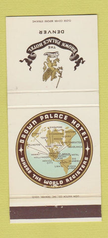 Matchbook Cover - Brown Palace Hotel Denver Colorado WEAR 30 Strike