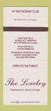 Matchbook Cover - The Loreley Restaurant Anaheim CA 30 Strike