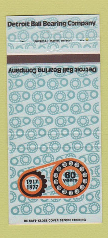 Matchbook Cover - Detroit Ball Bearing Company MI 1977 30 Strike