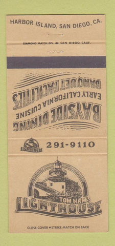 Matchbook Cover - Tom Ham's Lighthouse San Diego CA 30 Strike