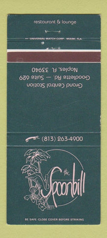 Matchbook Cover - Spoonbill Naples FL WEAR 30 Strike