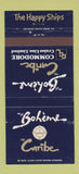 Matchbook Cover - Boheme Caribe Commodore Crusies 30 Strike