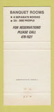 Matchbook Cover - Monument Inn La Porte TX 30 Strike