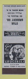 Matchbook Cover - Star Grocery New Bern NC SAMPLE